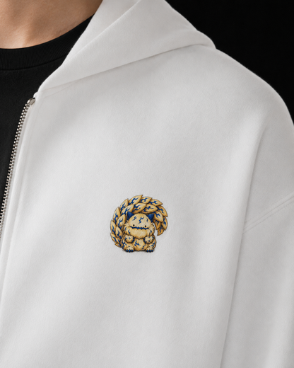 Gaara Heavy Blend Zip Hoodie - Light Series | Original Naruto Fan Art