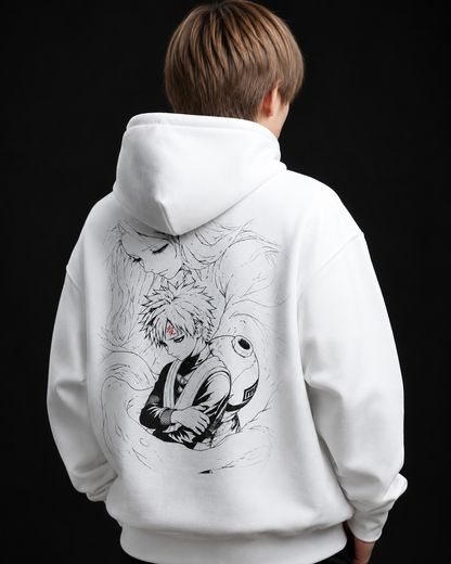 Gaara Heavy Blend Zip Hoodie - Light Series | Original Naruto Fan Art