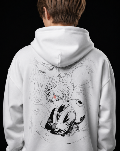 Gaara Heavy Blend Zip Hoodie - Light Series | Original Naruto Fan Art
