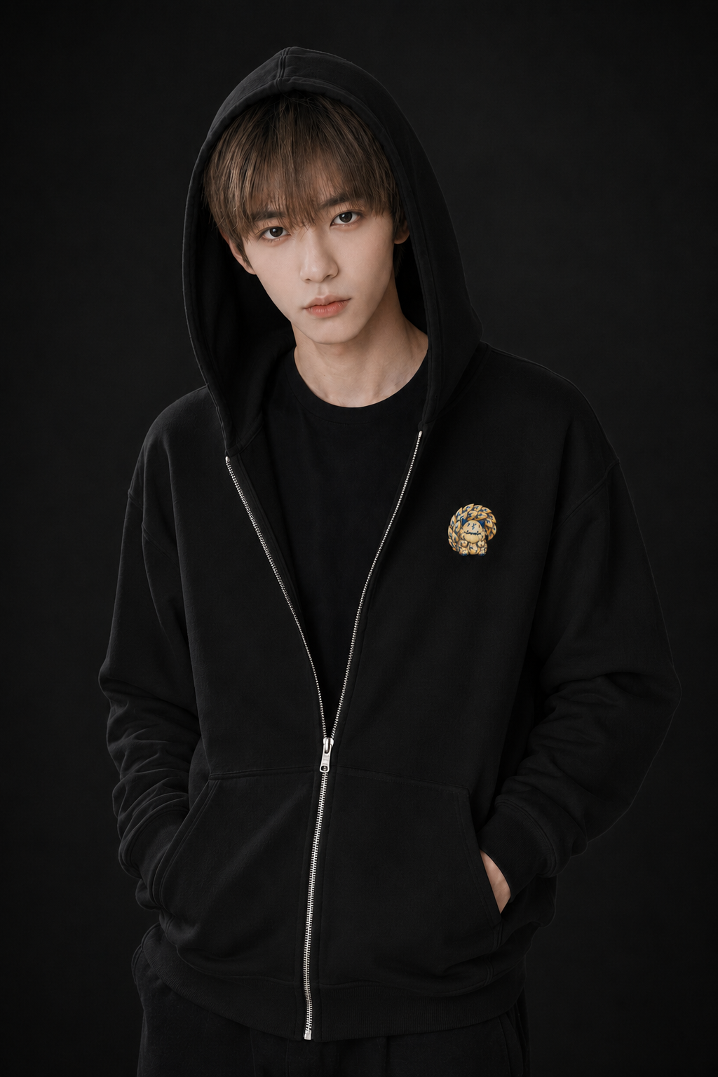 Gaara Heavy Blend Zip Hoodie - Dark Series | Original Naruto Fan Art