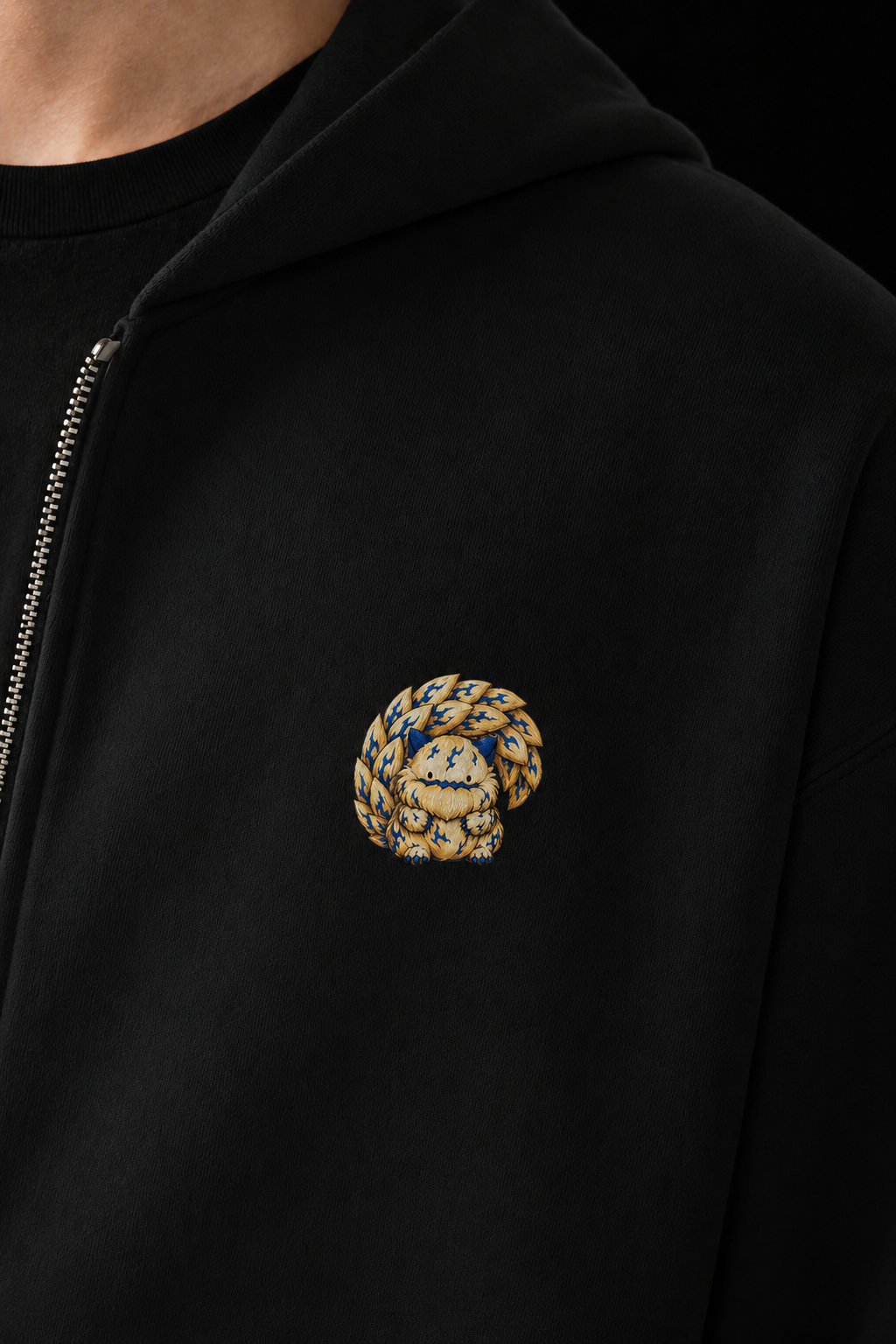 Gaara Heavy Blend Zip Hoodie - Dark Series | Original Naruto Fan Art