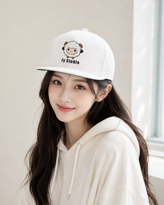 Fy Studio Flat Bill Snapback Cap - Light Series