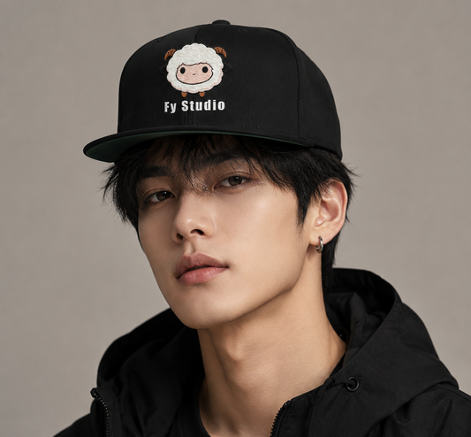 Fy Studio Flat Bill Snapback Cap - Dark Series