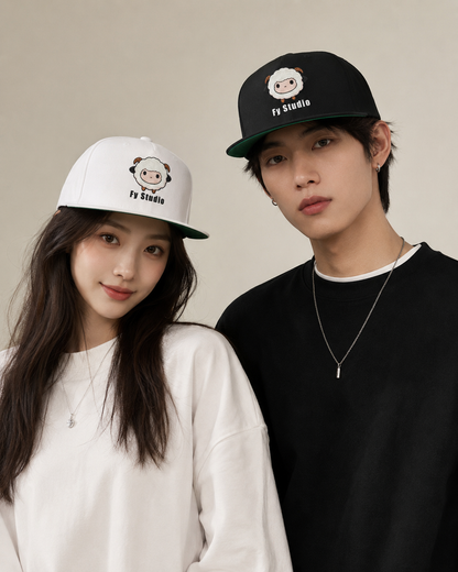 Fy Studio Flat Bill Snapback Cap - Dark Series