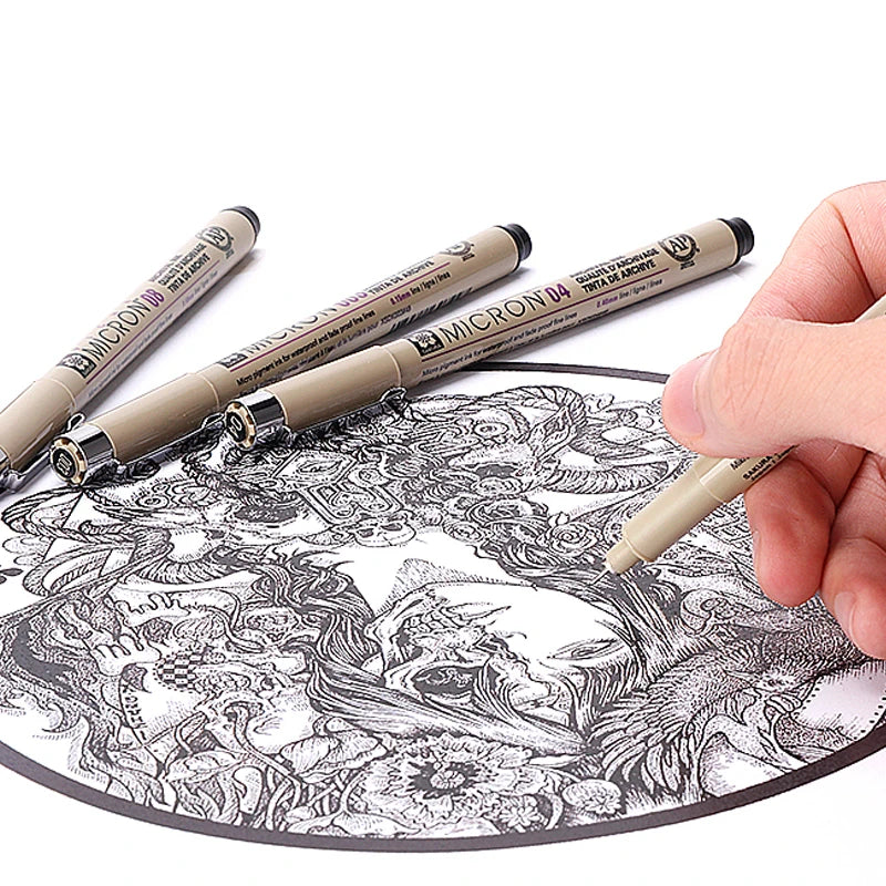 1pcs Sakura Pigma Micron Fine Pen Waterproof Smooth Black Ink Fineliner Drawing Pens Art Sketch Marker Liner Rotulador Tekenen