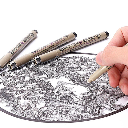 1pcs Sakura Pigma Micron Fine Pen Waterproof Smooth Black Ink Fineliner Drawing Pens Art Sketch Marker Liner Rotulador Tekenen