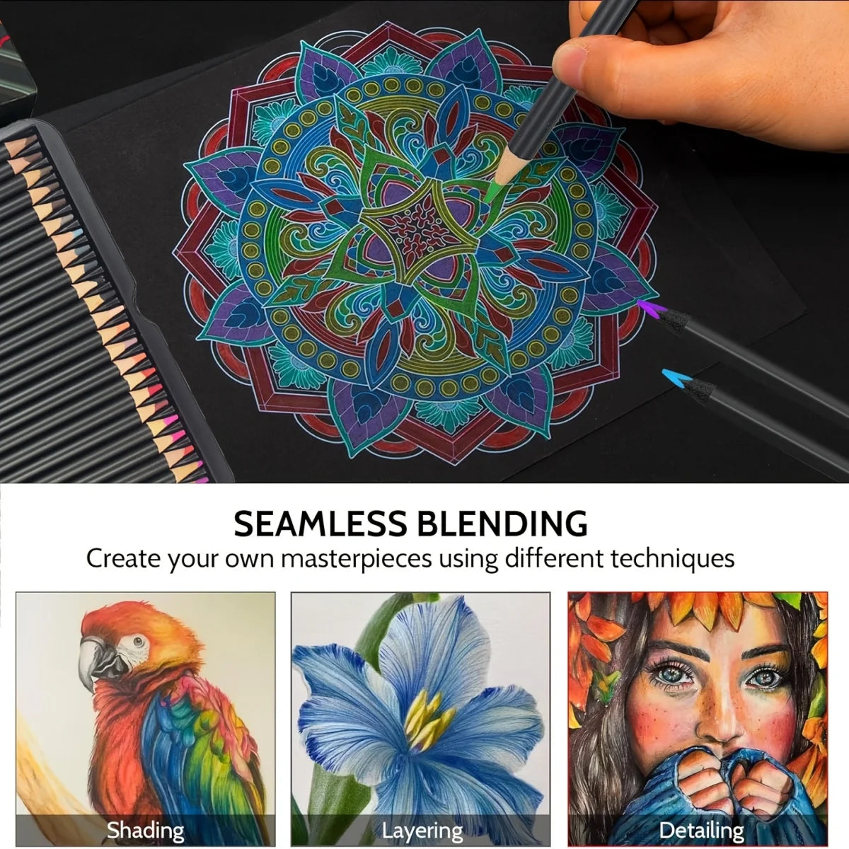 72-color oil-based colored pencil, color lead art crayons