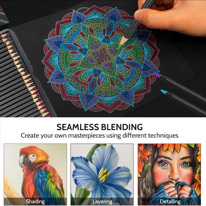 72-color oil-based colored pencil, color lead art crayons
