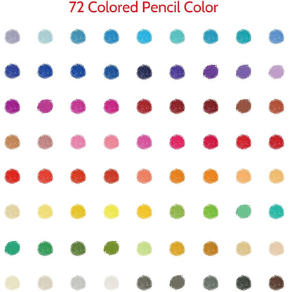 72-color oil-based colored pencil, color lead art crayons