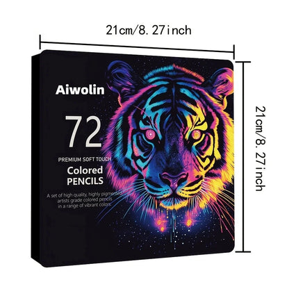 72-color oil-based colored pencil, color lead art crayons